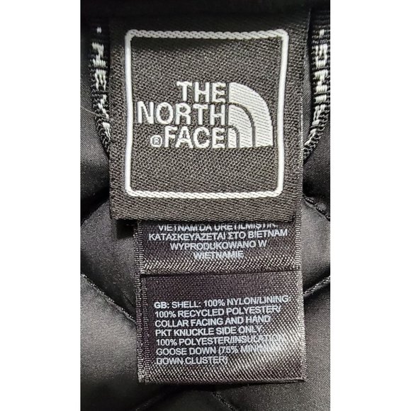 The North Face Women Black Quilted Hooded Jacket Full Zip Down Filled Size Small - Picture 13 of 16